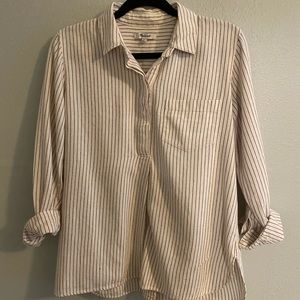 Madewell Striped Button Back Shirt